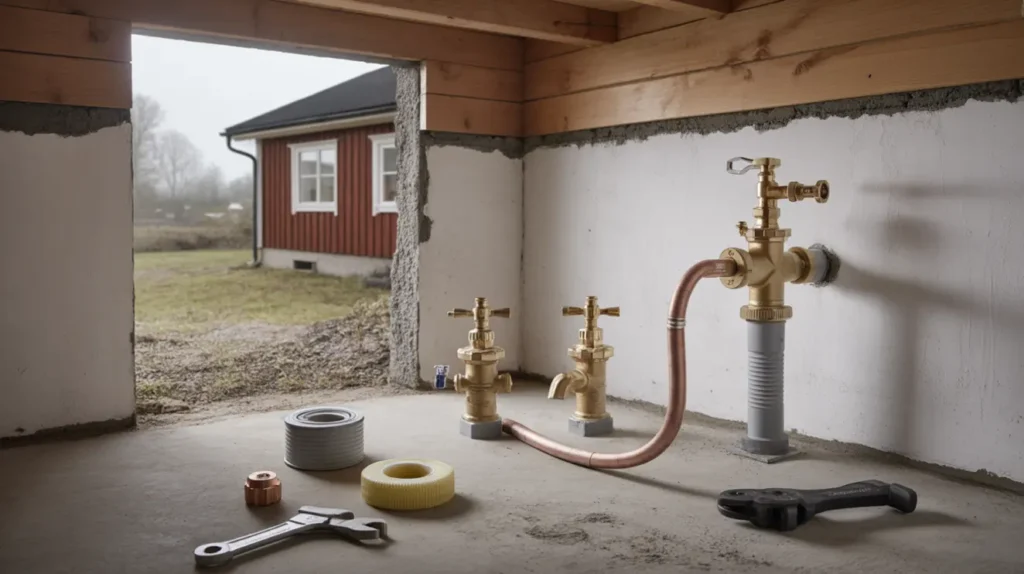 montera frostfri vattenutkastare i villa val av modell r tt placering backventil och kostnad